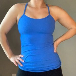 Lululemon Blue Power Y Tank size 4